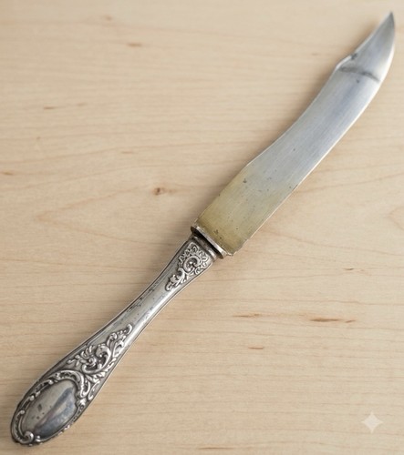 Coltello vintage argento - coltello,