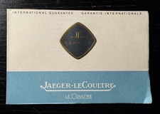 Jaeger Le Coultre Blanko Certificato Certificato Vintage Memovox Atmos Diver