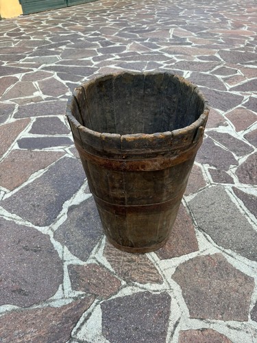 Antica bigoncia secchio - antica,