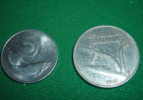 Italia serie monete anno 1953 - monete,