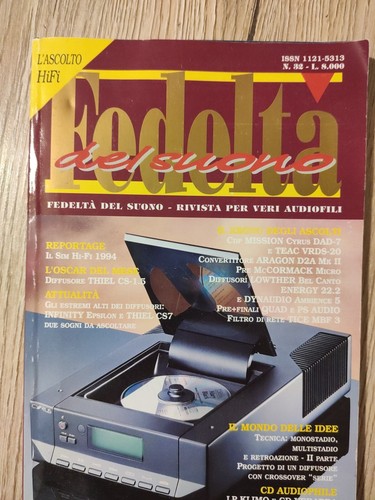 Fedeltà del suono anno 1994 - ,