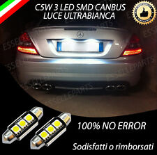 COPPIA LUCI TARGA A LED MERCEDES SLK R171 MK2 SILURO C5W CANBUS NO ERROR