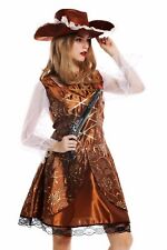 Costume Donna Carnevale Halloween Barocco Piratessa Seeraeuberin Tg. M/L W-0042