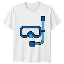 Maschera subacquea sportiva uomo t-shirt donna maglietta grafica unisex top