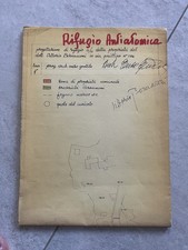 RIFUGIO ANTIATOMICA PROGETTAZIONE NAPOLI POSILLIPO ANNI 50/60 ARCHITETTURA