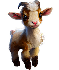 7 x adesivi auto sticker capre