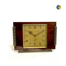 Orologio da tavolo vintage da scrivania art deco sveglia Francia funzionante