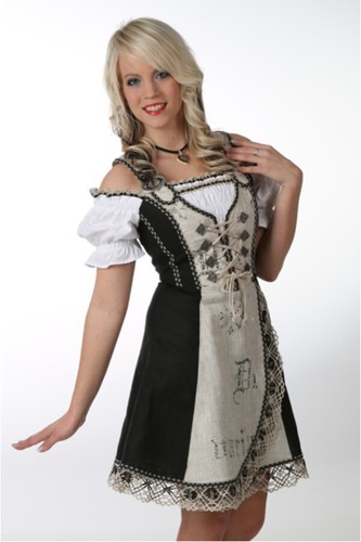 Abito corto dirndl country - dirndl,