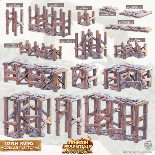 Set piattaforme modulari cast - set,