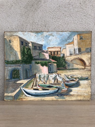 Quadro vintage barche a - -barche,