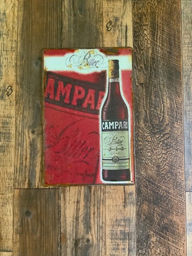 Insegna metallo campari - insegna,