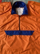 Vintage 80s SUB4 Windbreaker Running Orange Nylon Jacket