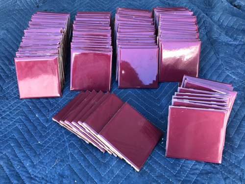 100 piastrelle rosse bagno
