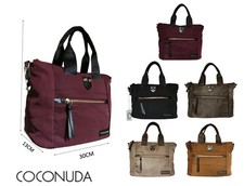 Borsa donna a mano firmata Coconuda tessuto tecnico leggero resistente all'acqua