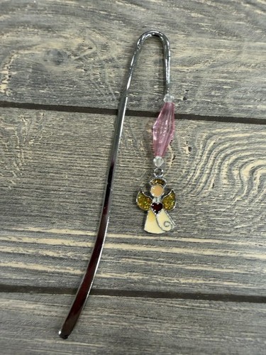Angel charm metal bookmark - angel,