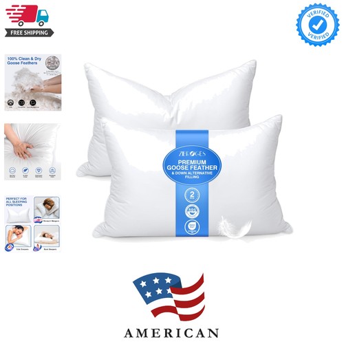 Feather pillows queen size - feather,