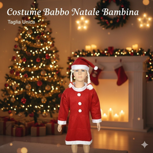 Vestito babbo natale bimba - natale,