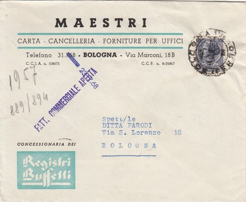 Te0294 bologna busta - bologna,