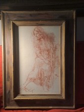 Disegno Antico. Rino Pianetti, sanguigna su carta; cm 30x47;cornice cm 53x71