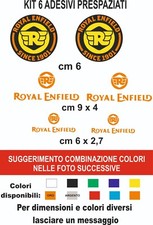 adesivi Royal enfield  vinile prespaziati 6 pz  per auto moto caschi