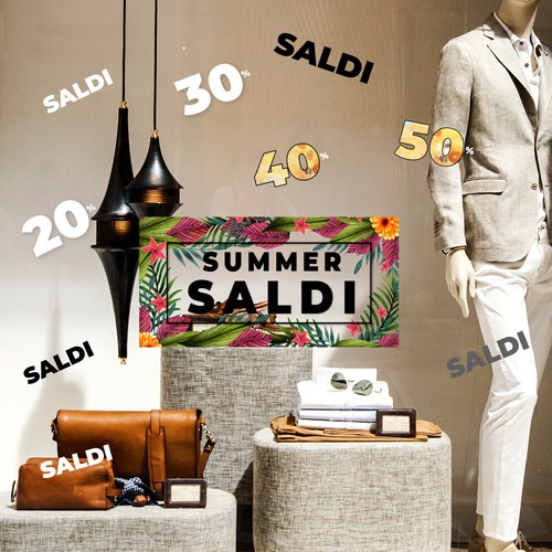 Vetrofanie saldi estivi - saldi,