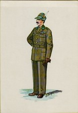 200000E CARTOLINA SERIE UNIFORMI STORICHE 5 REGGIMENTO ALPINI NUMERO 18