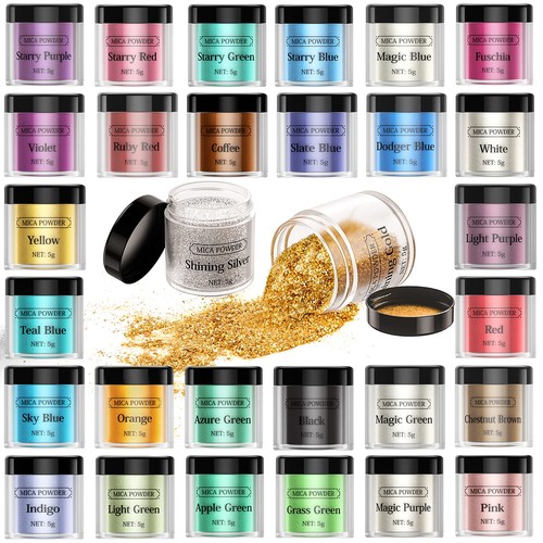 Polvere mica colori - polvere, di