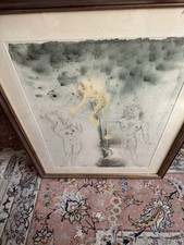 Salvador Dali Litografia Dalla Bibbia 1964, Il Peccato Originale 