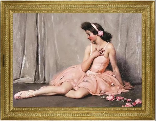Antico dipinto olio fatto - , a
