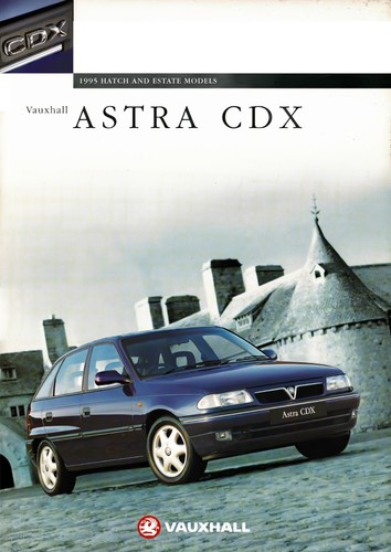 Vauxhall astra cdx brochure - cdx,