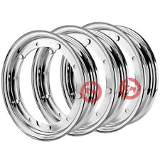 KIT 3 CERCHI CERCHIO CROMATO RUOTA VESPA 50 SPECIAL 3.00.10 - PX-E 3.50.10