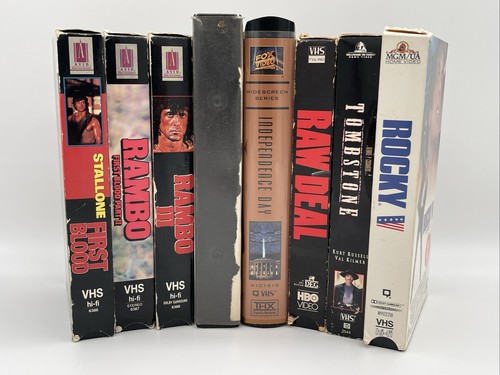 Vhs movie lot rambo trilogy - movie,
