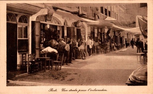 Grecia rodi una strada presso - grecia,