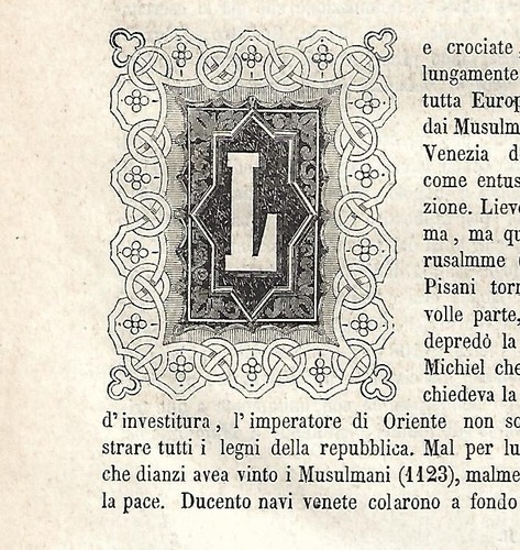 Stampa antica capolettera - capolettera, l