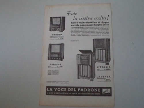 Advertising pubblicità 1937 - advertising,