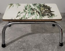 Repose Pied Marche pied  Porte Plante Vintage en formica années 60