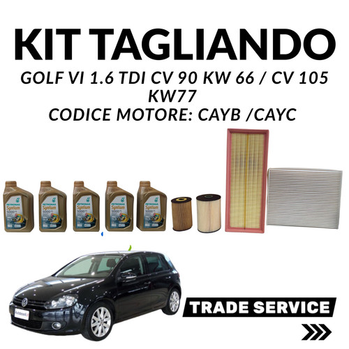 Kit tagliando golf 6 - kit, 1.6