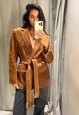 ZARA BLAZER 100% PELLE