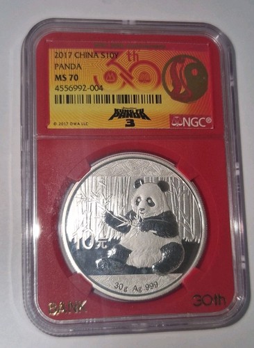 30th ngc ms70 panda 2017 - ngc,