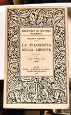 Rudolf Steiner - La filosofia della libertà -  Laterza 1919  prima edizione