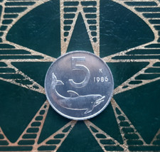 ($)  5 Lire 1986 (Delfino) -