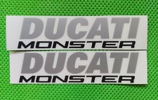 COPPIA ADESIVI ADESIVO  DUCATI MONSTER  821 1200 696 796  SERBATOIO 14 CM. TOP