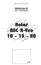Compressore Fini Rotar BSC R-Evo 10 15 20 manuale uso e manutenzione
