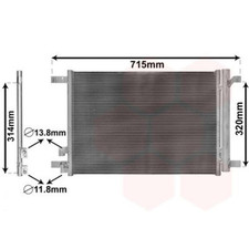 Condensatore Climatizzatore Con Asciugatrice Per Vw Passat Variant 3G5