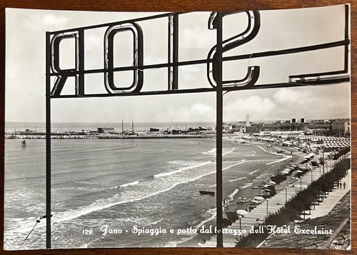 Cartolina epoca fano - d', (pu)