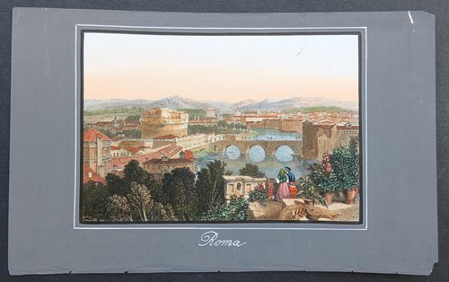Stampa antica 1840 - stampa, colori