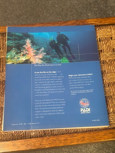 Padi open water diver - padi, manuale