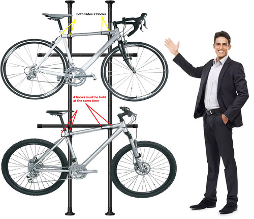 Portaoggetti verticale bici
