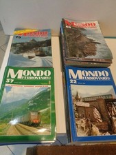 lotto di 79 numeri della rivista MONDO FERROVIARIO dal n 1 1985 ferromodellismo