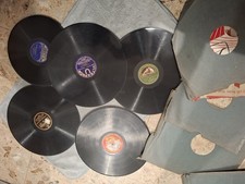 Lotto Dischi 78 Giri Per Grammofono La Voce Del Padrone Rotti O Con Difetti